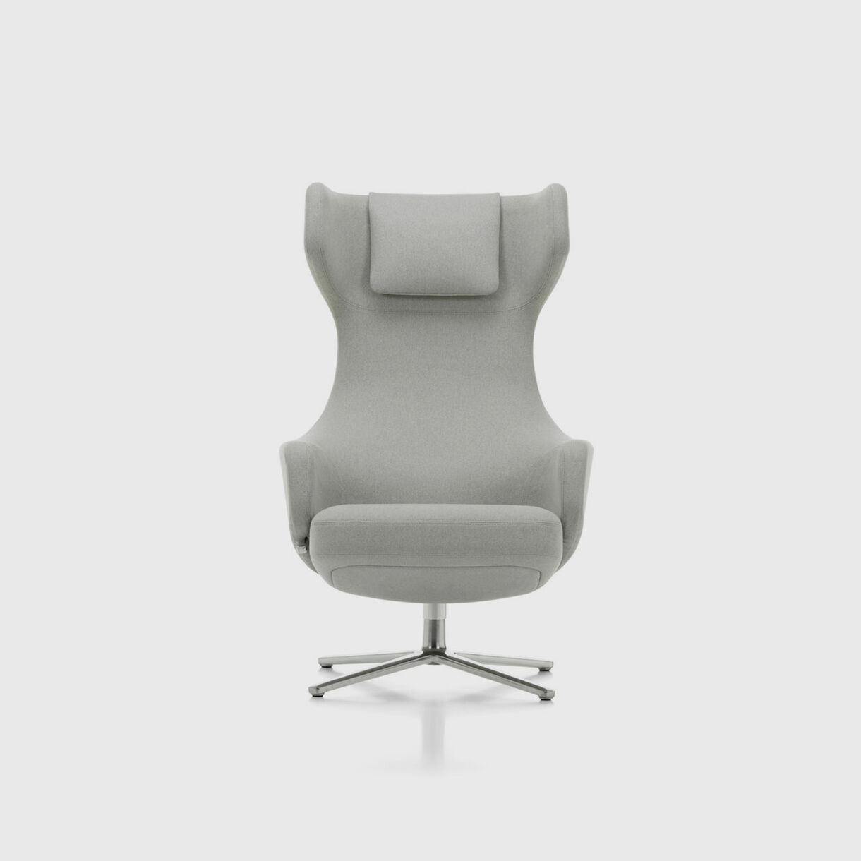 Grand Repos Wing Chair, Cement Fabric